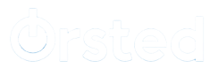 Orsted logo in white
