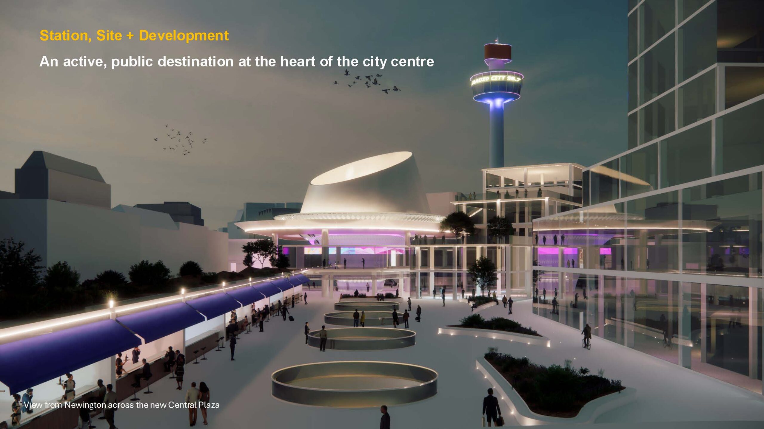 A CGI image of the plans for Liverpool Central Station